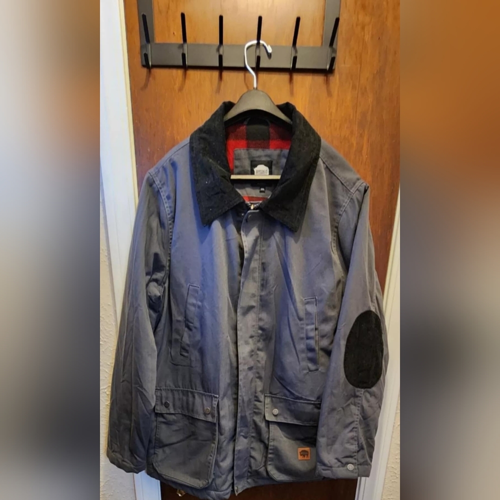Buffalo Outdoors Workwear Men's Flannel Lined Canvas Barn Coat Size Size 3XL